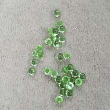3MM ROUND CABOCHON CZ LIGHT GREEN CABOCHON(20PCS/BAG)
